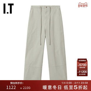 IT LOW CLASSIC女装宽松休闲裤长裤新款随性时尚直筒裤PT07E1XP