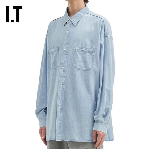 ITFreshService长袖牛仔衬衫