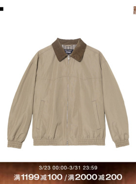 IT CDG COMME des GARCONS HOMME男装拼接翻领拉链夹克复古工装风