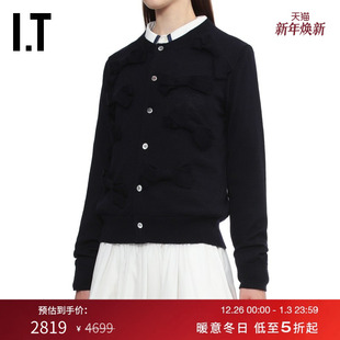 des COMME GARCONS GIRL女饰蝴蝶结羊毛针织开衫 甜美 时尚 CDG