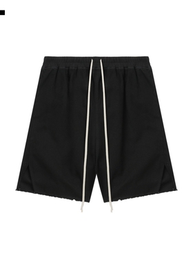 IT DRKSHDW男装宽松短裤阔腿裤新款潮酷有型毛边直筒裤383CVSMO