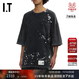 Mihara 街潮酷感磨白半袖 Yasuhiro男装 T恤新款 TS631MP 做旧短袖