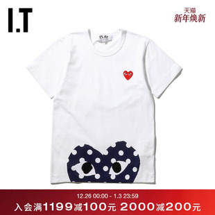 GARÇONS PLAY女装 短袖 新品 des T恤2019秋季 爱心235XA COMME