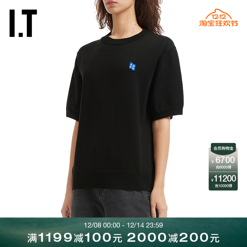 ITADERerror圆领短袖针织衫