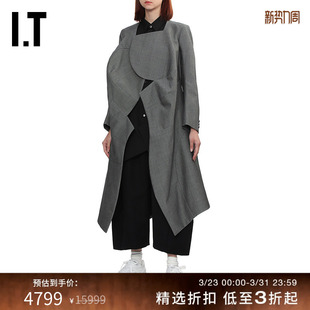 des GARCONS女装 长款 大衣新款 COMME 西装 立体剪裁廓形外套 CDG