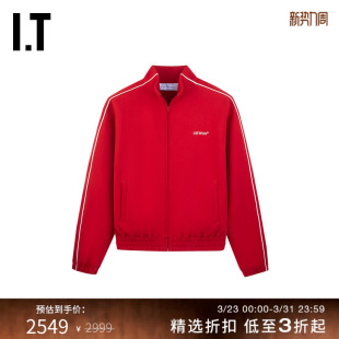 立领拉链外套街潮运动风宽松卫衣夹克 新款 OFF WHITE™情侣装