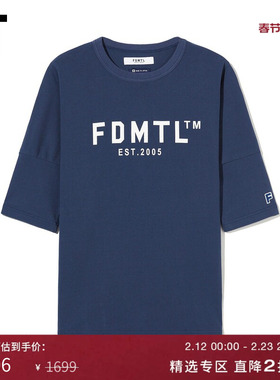IT FDMTL男装宽松短袖T恤新款休闲随性logo印花落肩半袖4CST14XM