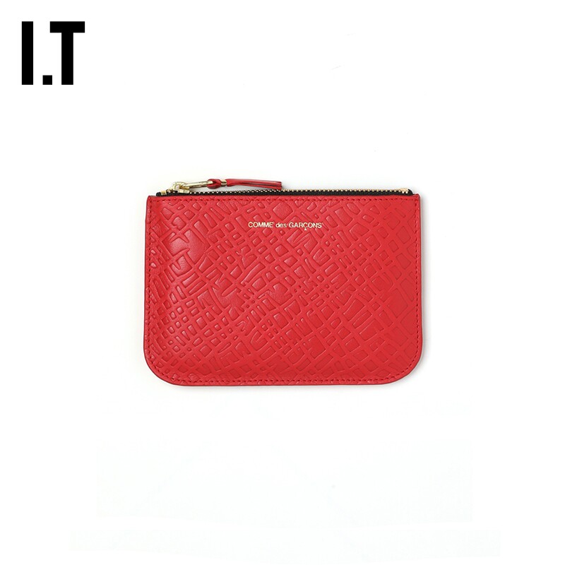 IT CDG COMME des GARCONS Wallet情侣款拉链钱包实用零钱包小包