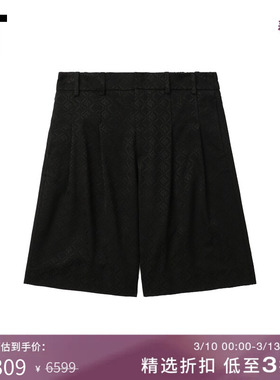 IT MARINE SERRE男装西装裤短裤新款复古质感宽松直筒裤MSH010MN