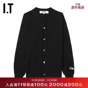 COMME PLAY des GARÇONS川久保玲男装 直排扣羊毛针织开衫 CDG