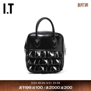 CDG GIRL女款 COMME GARÇONS 手提包手拎包木耳边方形小包 des