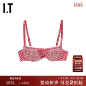 上衣41138XI 吊带胸衣热辣性感钻饰格纹内衣式 Area Nyc女装