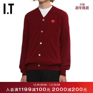 COMME PLAY des GARCONS川久保玲情侣款 多色羊毛针织开衫 CDG