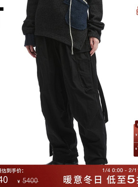 IT Y's女装宽松工装裤长裤新款帅气街头风纯色休闲裤P08011XP