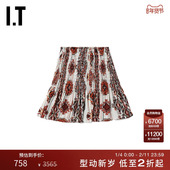 饰A字短裙TOMIEXXI 复古色彩感褶饰全幅装 IRO女装 半身短裙新品