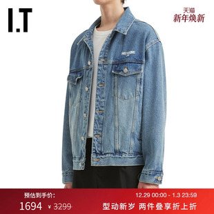 率性街头水洗磨白外套913UBLMP 宽松牛仔夹克新款 We11Done男装