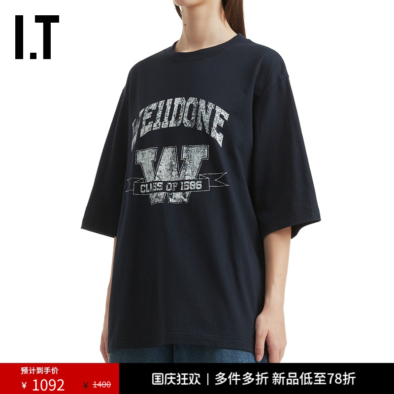 ITWe11Done廓形落肩T恤