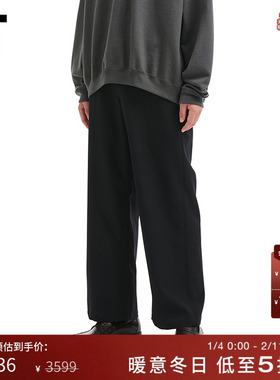 IT MARKAWARE男装西装裤长裤新款简洁通勤纯色直筒裤西裤6PT03CMP