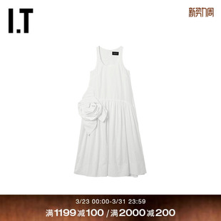 Simone 时尚 Rocha女装 连衣裙新款 气质纯色中长裙7471R7XQ 无袖