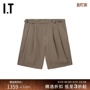 新款 宽松短裤 复古日潮纯色休闲裤 直筒裤 P10108MO 西裤 kolor男装