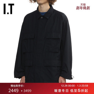 夹克新款 翻领工装 简约日潮宽松纯色外套FA001EMP nanamica男装