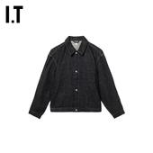 复古有型合身排扣外套26S011MQ 翻领牛仔夹克新款 BLURHMS男装