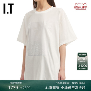 Margiela女装 短袖 T恤新款 宽松半袖 Maison 简约随性中长款 MM6