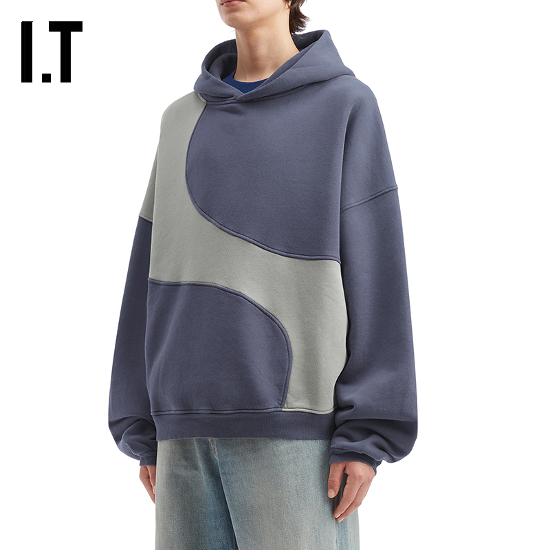 ITERL宽松连帽卫衣时尚个性