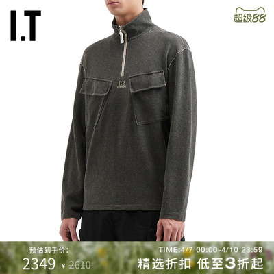 ITC.P.COMPANY立领半拉链卫衣