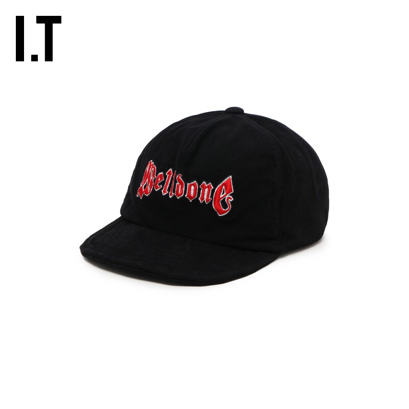 IT We11Done男款棒球帽帽子新款活力潮流logo刺绣鸭舌帽420UBKMO