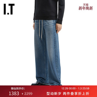 bone女装 宽松牛仔长裤 新款 水洗直筒裤 复古时尚 RC0425XP rag