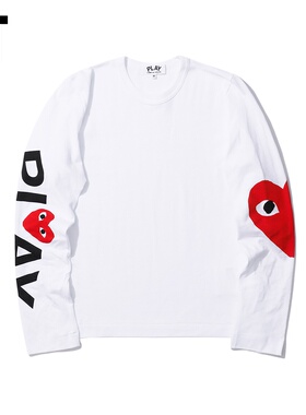 IT CDG PLAY COMME des GARÇONS川久保玲女装长袖T恤潮流爱心印