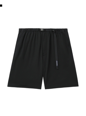 IT DESCENDANT男装宽松短裤休闲裤新款简约日常纯色直筒裤PEM04MM