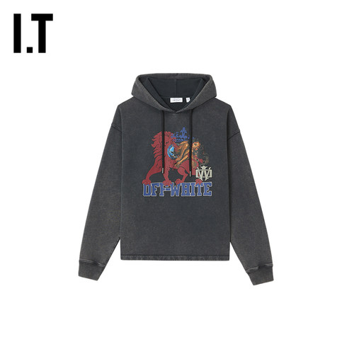 OFF-WHITE™水洗连帽卫衣