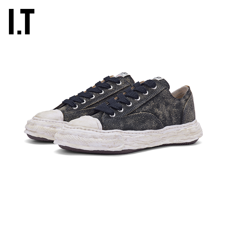 IT Mihara Yasuhiro男款做旧运动鞋新款复古街头感厚底低帮休闲鞋