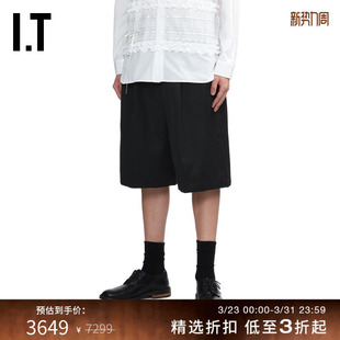 阔腿裤 短裤 新款 中裤 Rocha男装 饰腰带宽松西裤 416217MP Simone