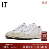 Mihara 潮流个性 Yasuhiro女款 做旧运动鞋 新款 饰铆钉厚底帆布鞋