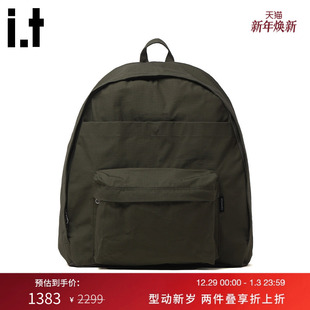 简约实用款 双肩包背包新款 纯色拉链书包SO105EMP nanamica男款