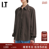 OUR 新款 LEGACY男装 纯色长袖 衬衫 简约基础款 宽松衬衣4252EDMP