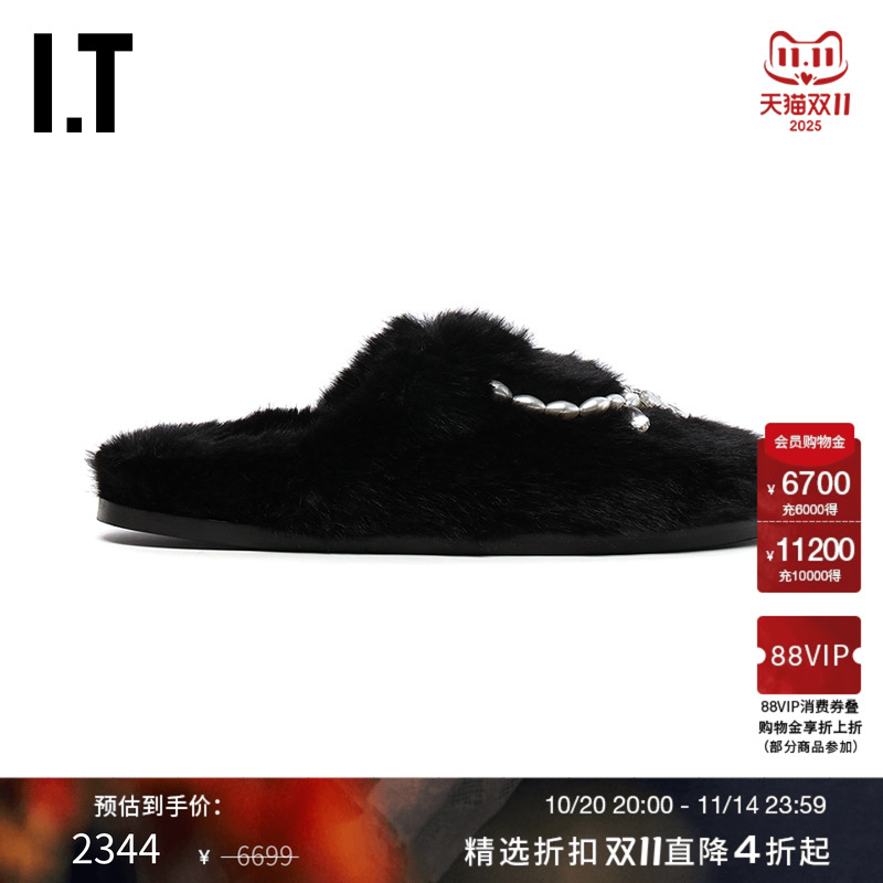 ITSimoneRocha毛绒拖鞋