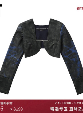 IT Andersson Bell女装皮革感短夹克新品摩登设计感外搭WA552WXL