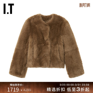 仿皮草夹克新款 STUDIO女装 时髦质感毛绒外套622416XP STAND