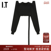 DRKSHDW女装 超短款 长袖 上衣新款 时髦新潮立体造型上衣021309XO