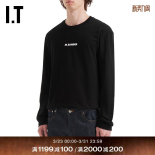 T恤新款 宽松长袖 SANDER男装 基础简约圆领内搭上衣36J201MQ JIL