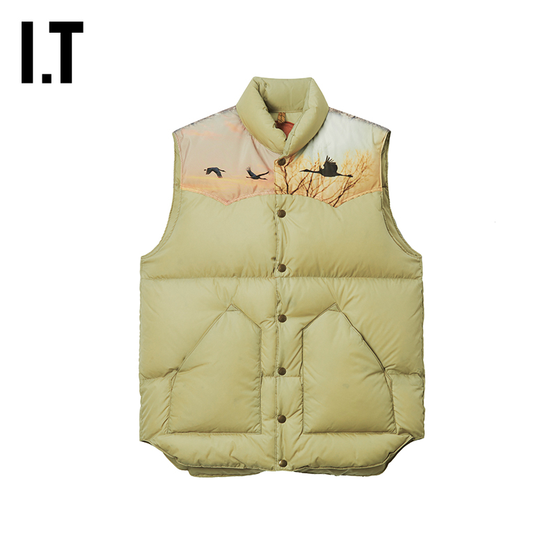 ITNEEDLES两面穿羽绒马甲