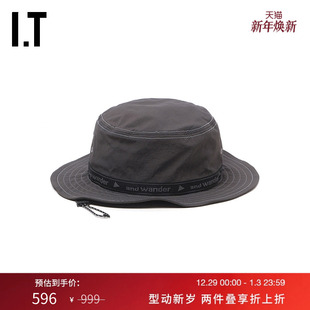 平顶渔夫帽新款 wander男款 山系户外风饰帽绳帽子976242MP and