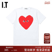 CDG GARÇONS川久保玲男装 PLAY COMME des 短袖 T恤休闲爱心印