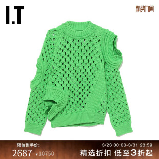 圆领针织衫 McCartney女装 前卫解构拼接镂空毛衣6K0011X Stella