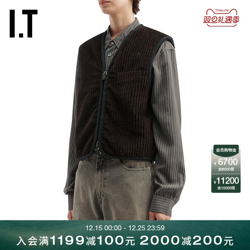 ITOURLEGACY灯芯绒马甲