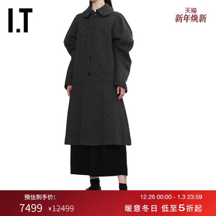 DES COMME GARCONS GARCONS女装 毛呢大衣 中长款 CDG